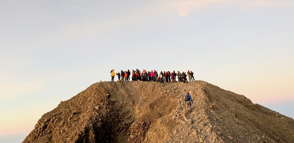 Summit mount Rinjani