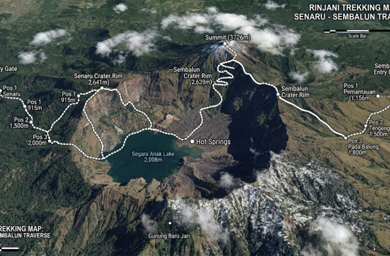Rinjani Trekking Route