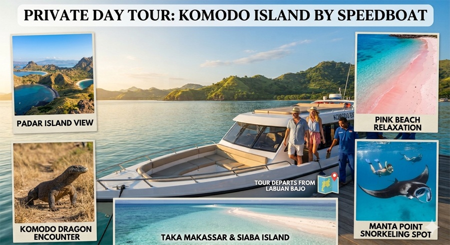 Private Day tour Komodo Island by speedboat